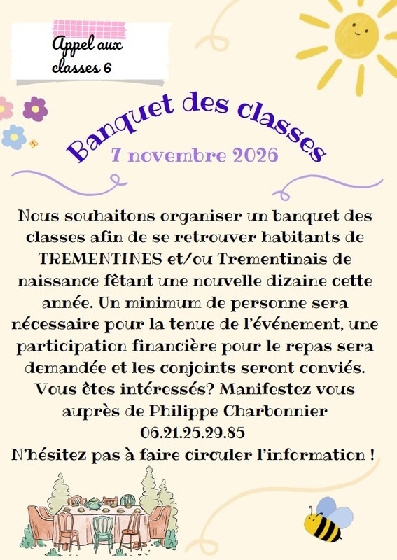 Banquet des classes 6